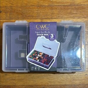 CWC Clear Snack Box with Dividers